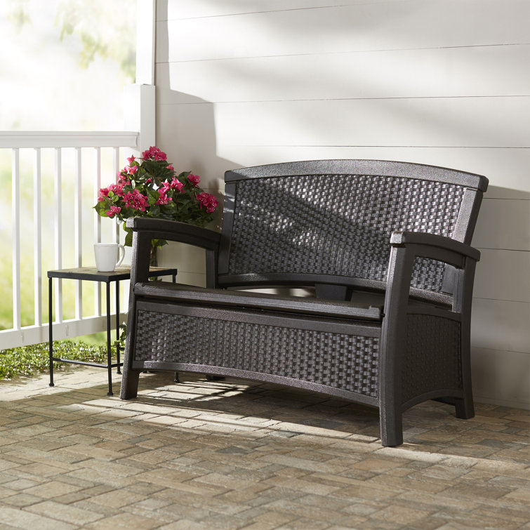 Suncast Outdoor Elements Storage Bench & Reviews Wayfair